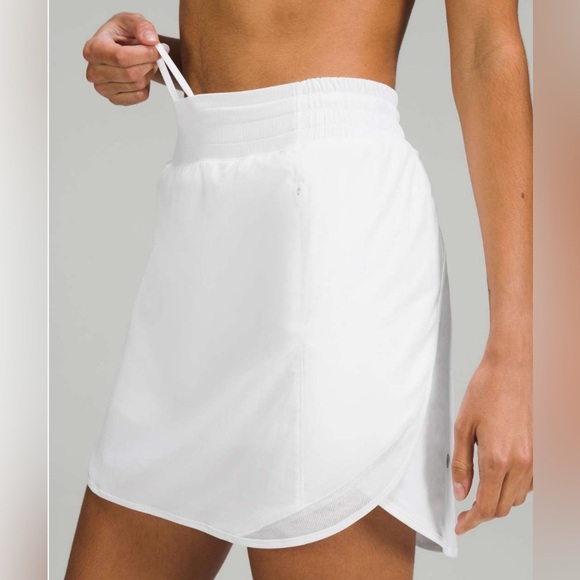 Lululemon Hotty Hot High-Rise Skirt *Long in White - Picture 4 of 11
